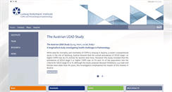 Desktop Screenshot of copd.lbg.ac.at